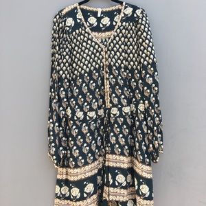 Black Romper with Cream Detail